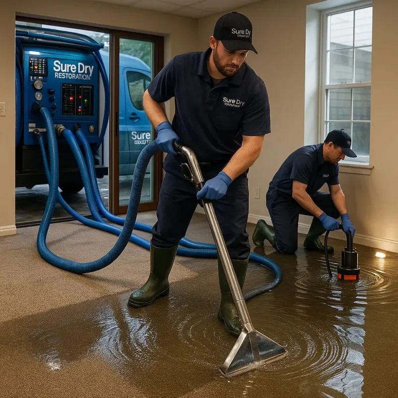 Water Extraction and Removal process in Ovid, MI